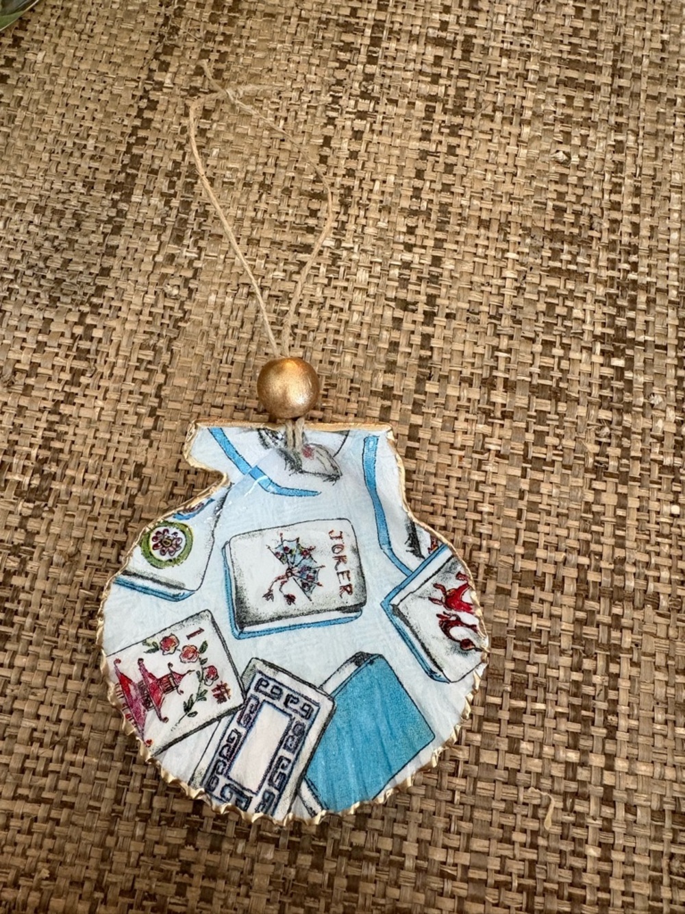 Mahjong Shell Ornament